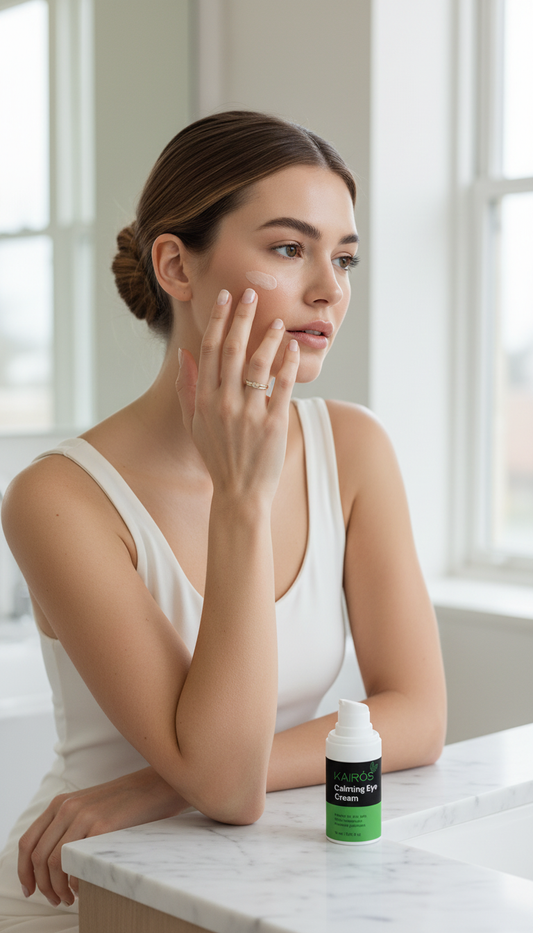 Cómo eliminar ojeras y bolsas rápido con crema de contorno de ojos Kairós