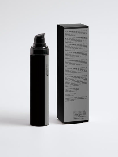 Gel Facial de Zinc Sin Aceite para Hombre - Control Grasa y Poros