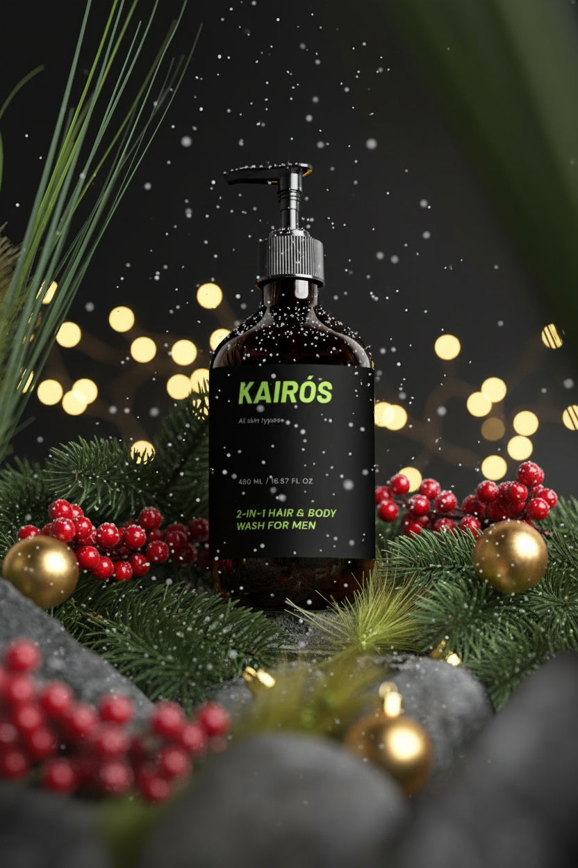 Gel de Ducha y Champú 2 en 1 para Hombre - Vigorizante y Multifunción