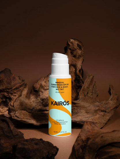 Protector Solar Mineral SPF30 Cara y Cuerpo Sin Color - Natural