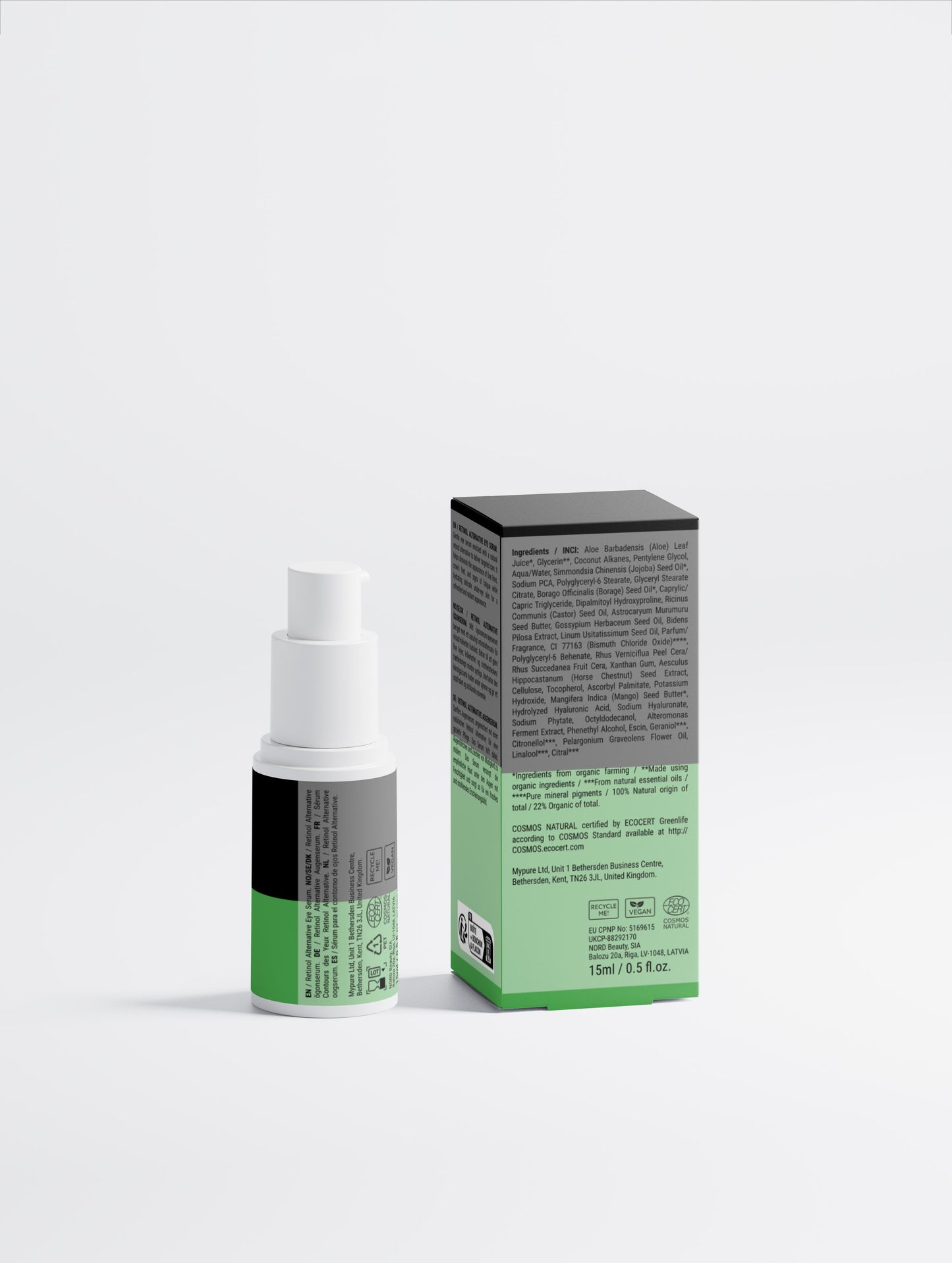 Sérum Contorno de Ojos con Alternativa al Retinol - Antiedad Sin Irritación